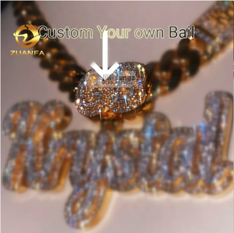 Custom Bail Letter Pendants -3